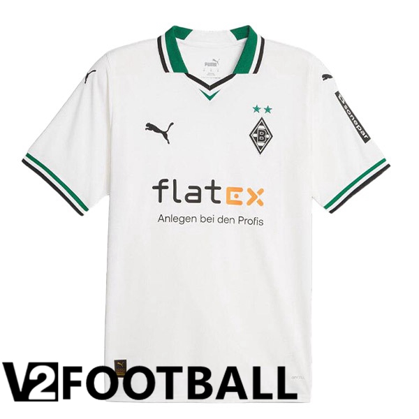 Monchengladbach Soccer Shirt Home White 2023/2024