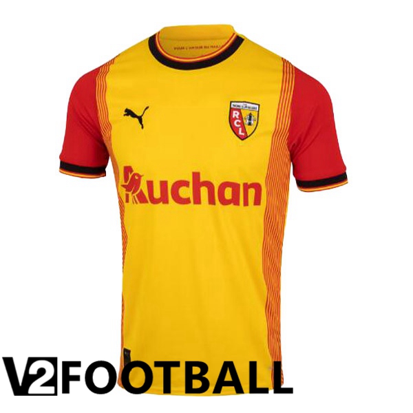 RC Lens Soccer Shirt Home Yellow Red 2023/2024