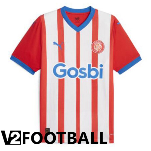 Girona Soccer Shirt Home Red White 2023/2024