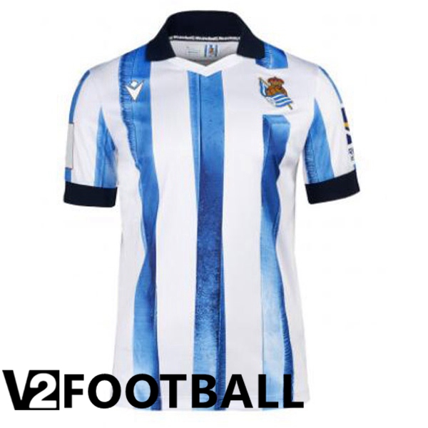 Real Sociedad Soccer Shirt Home Red White 2023/2024