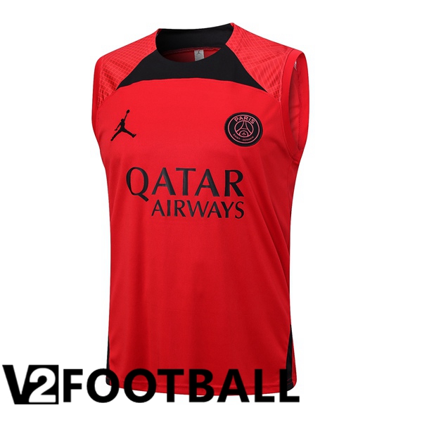 Paris PSG Soccer Vest Red 2023/2024