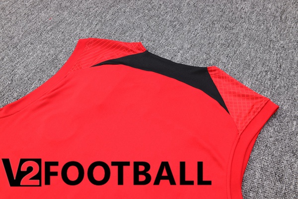 Paris PSG Soccer Vest + Shorts Red 2023/2024