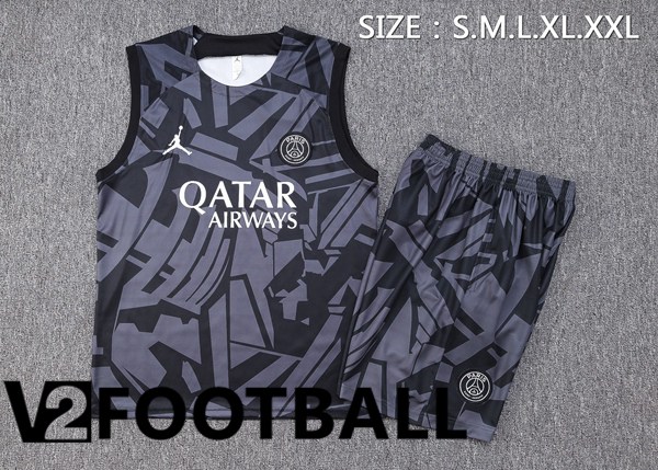 Paris PSG Soccer Vest + Shorts Black 2023/2024