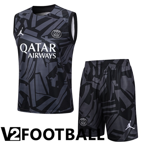 Paris PSG Soccer Vest + Shorts Black 2023/2024