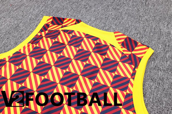 FC Barcelona Soccer Vest + Shorts Yellow 2023/2024