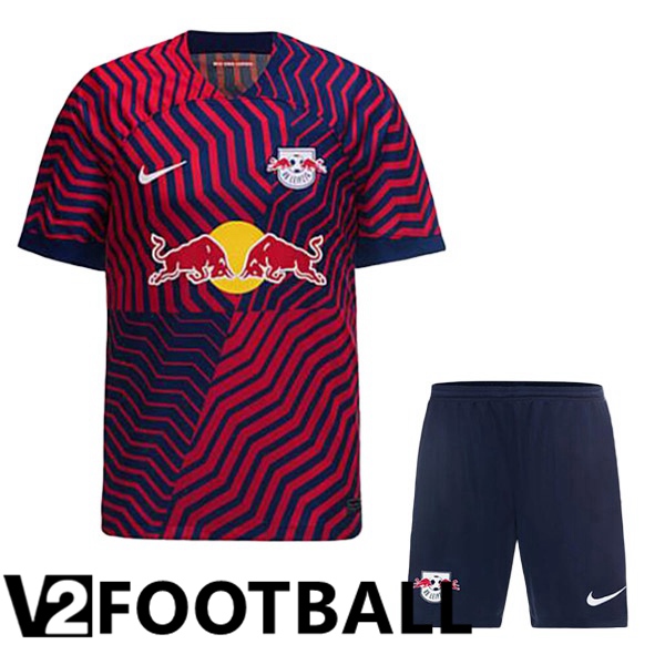 RB Leipzig Kids Soccer Shirt Away Red 2023/2024