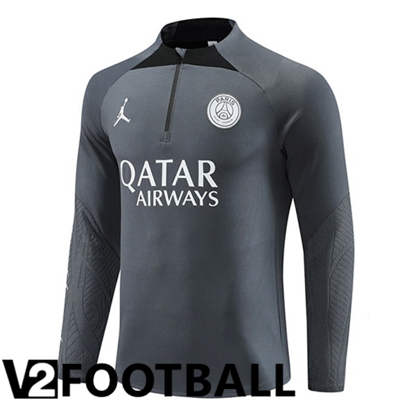 JORDAN Paris PSG Training Sweatshirt Grey 2023/2024