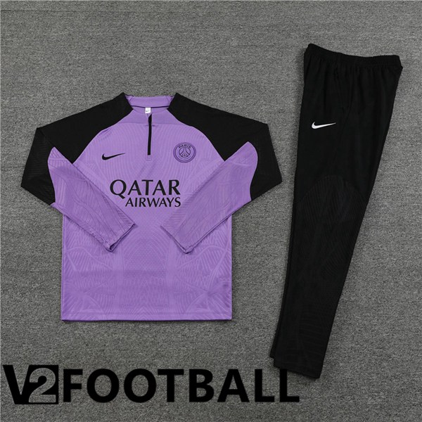 Paris PSG Training Tracksuit Suit Purple 2023/2024