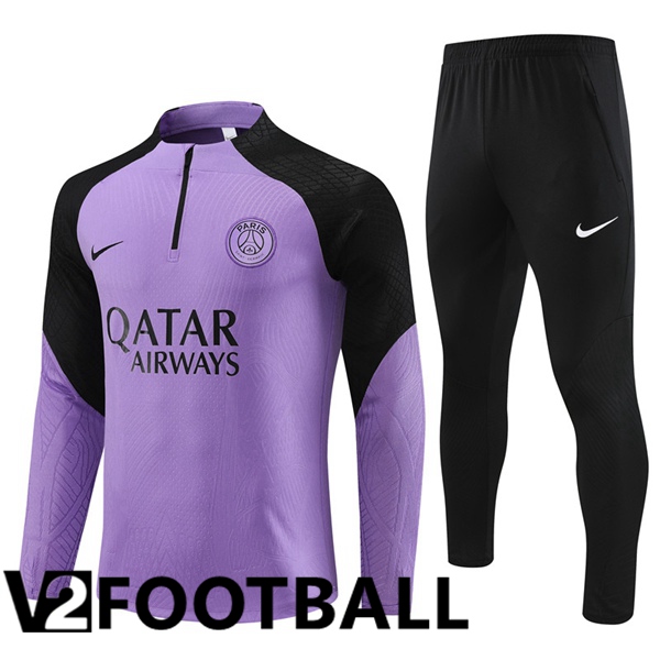 Paris PSG Training Tracksuit Suit Purple 2023/2024