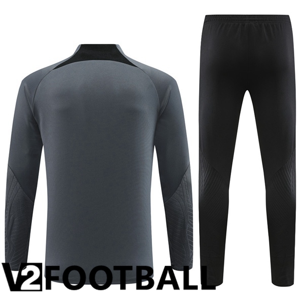 JORDAN Paris PSG Training Tracksuit Suit Grey 2023/2024