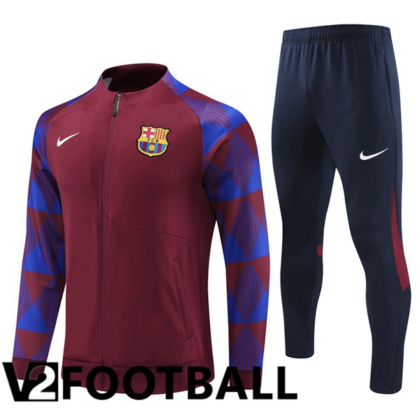 FC Barcelona Training Jacket Suit Red 2023/2024