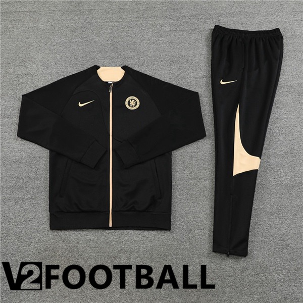 FC Chelsea Training Jacket Suit Black 2023/2024