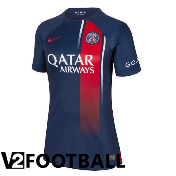 Paris PSG Womens Soccer Shirt Home Royal Bluee 2023/2024