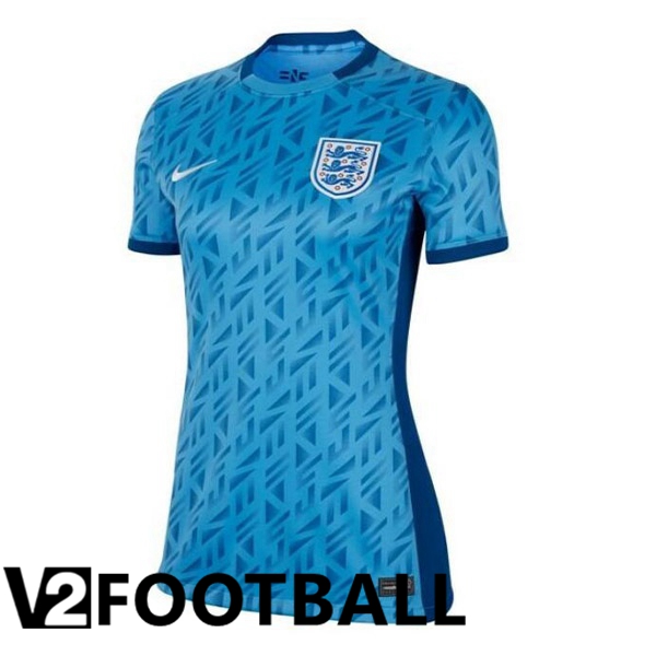 England Womens Soccer Shirt Away Blue 2023/2024