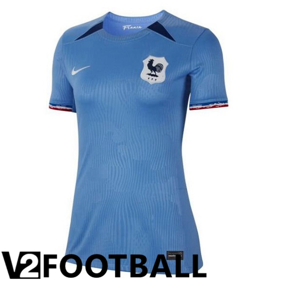 France Womens Soccer Shirt Home Blue 2023/2024