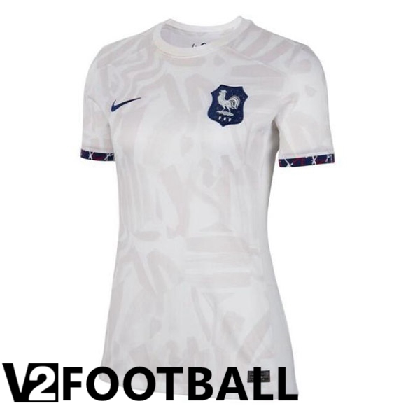 France Womens Soccer Shirt Away White 2023/2024