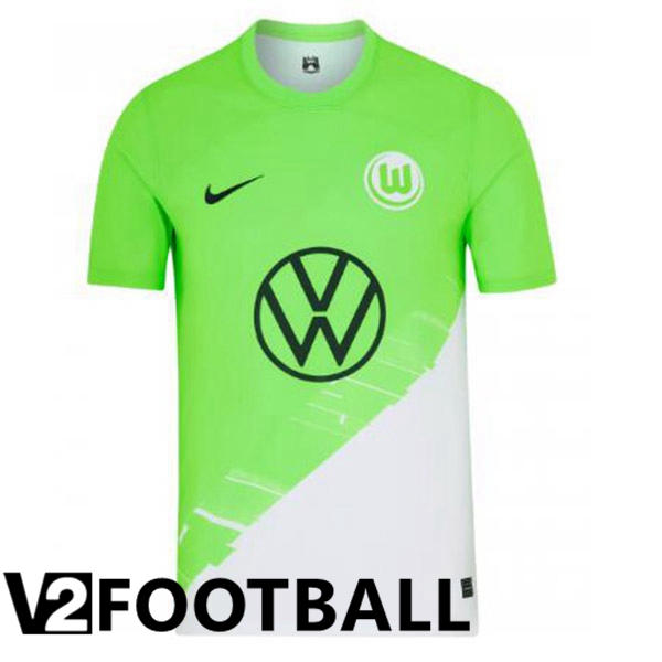 Vfl Wolfsburg Soccer Shirt Home Green 2023/2024