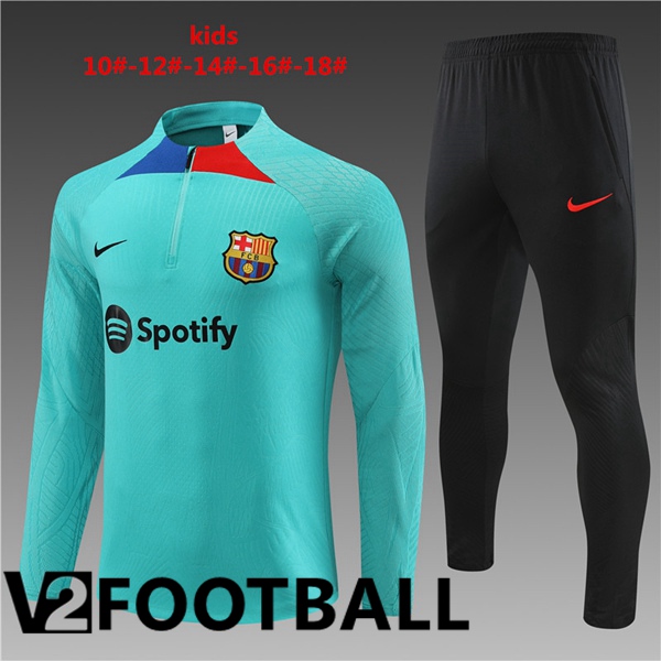 FC Barcelona Kids Training Tracksuit Suit Blue 2023/2024
