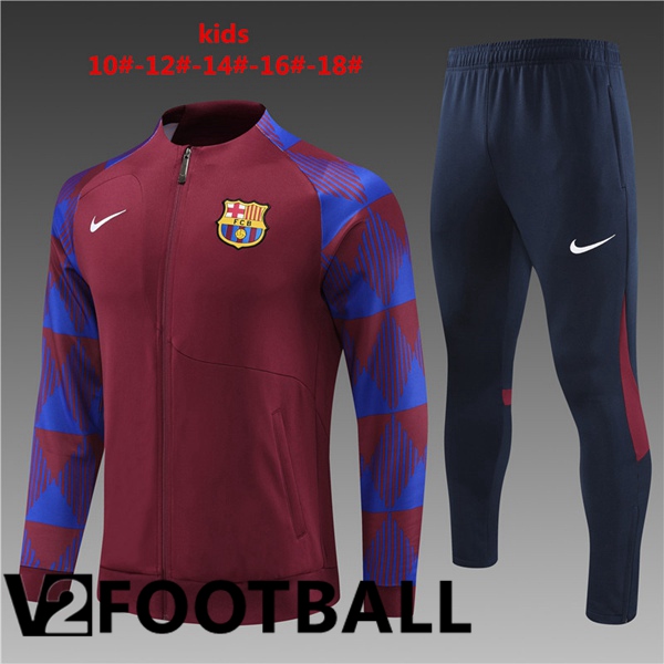 FC Barcelona Kids Training Jacket Suit Red 2023/2024