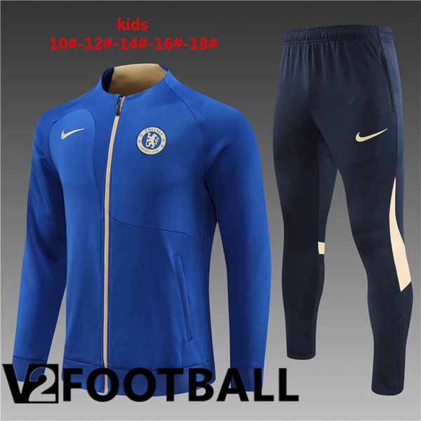 FC Chelsea Kids Training Jacket Suit Blue 2023/2024