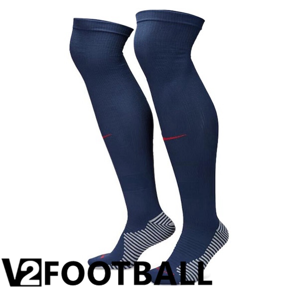 Paris PSG Soccer Socks Home Royal Bluee 2023/2024