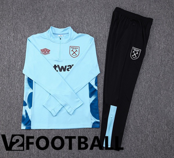 West Ham Training Tracksuit Suit Blue 2023/2024