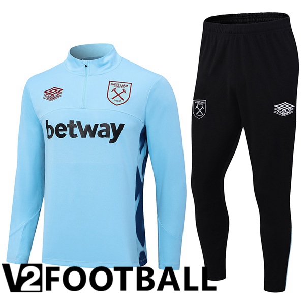 West Ham Training Tracksuit Suit Blue 2023/2024
