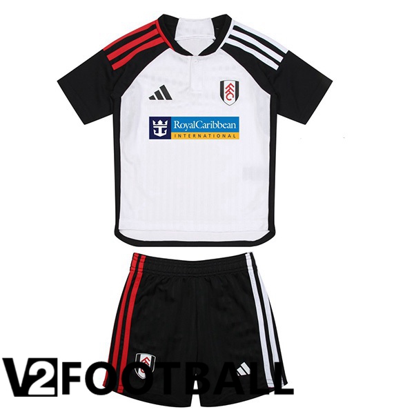Fulham FC Kids Football Shirt Home White 2023/2024