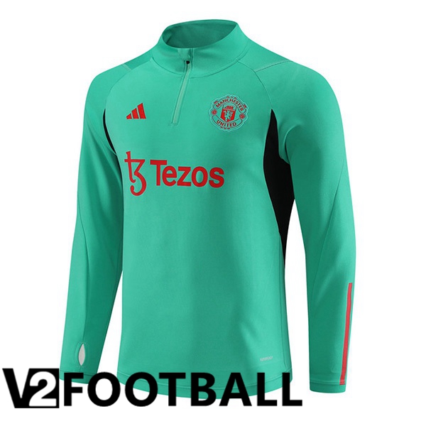 Manchester United Training Sweatshirt Green 2023/2024