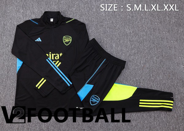 Arsenal Training Tracksuit Suit Black 2023/2024