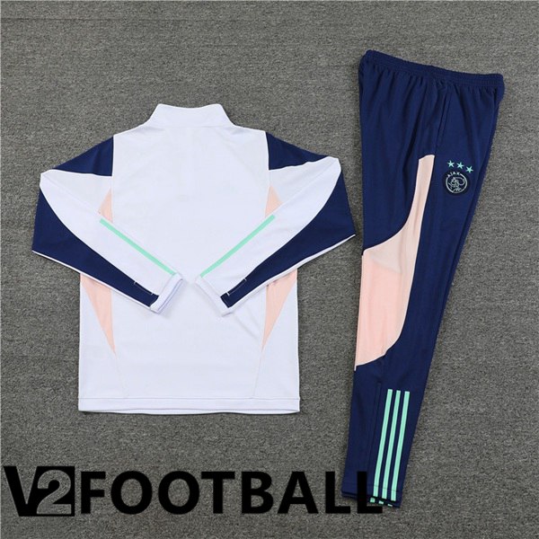 AFC Ajax Training Tracksuit Suit White 2023/2024