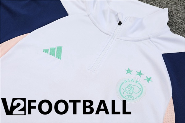 AFC Ajax Training Tracksuit Suit White 2023/2024