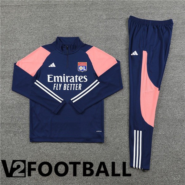 Lyon OL Training Tracksuit Suit Royal Bluee 2023/2024