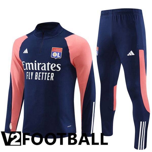 Lyon OL Training Tracksuit Suit Royal Bluee 2023/2024