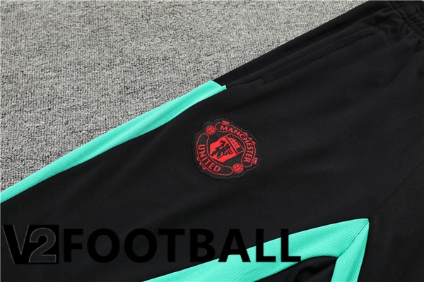 Manchester United Training Tracksuit Suit Black 2023/2024