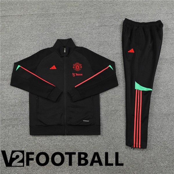 Manchester United Training Jacket Suit Black 2023/2024