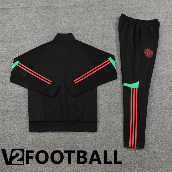 Manchester United Training Jacket Suit Black 2023/2024