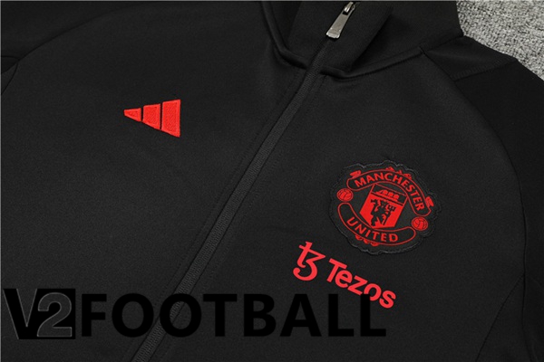 Manchester United Training Jacket Suit Black 2023/2024