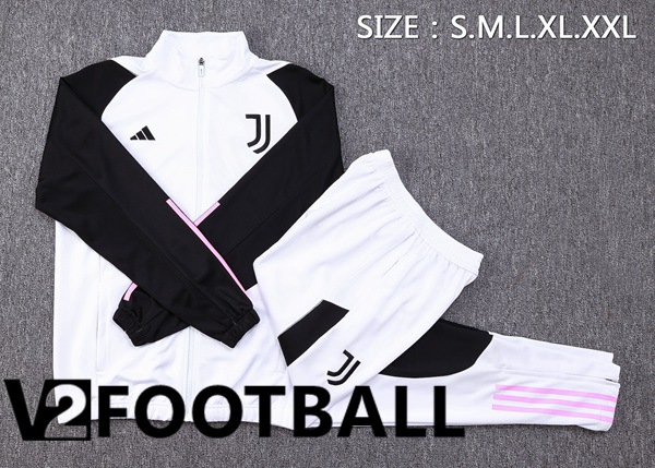 Juventus Training Jacket Suit White Black 2023/2024