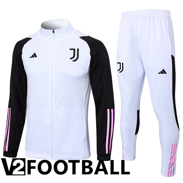 Juventus Training Jacket Suit White Black 2023/2024