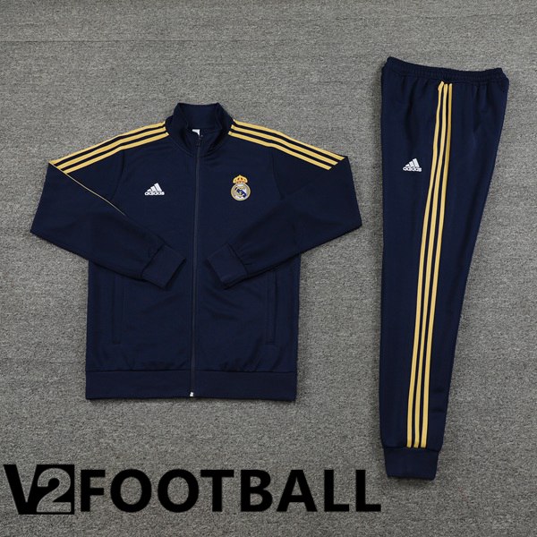 Real Madrid Training Jacket Suit Royal Bluee 2023/2024