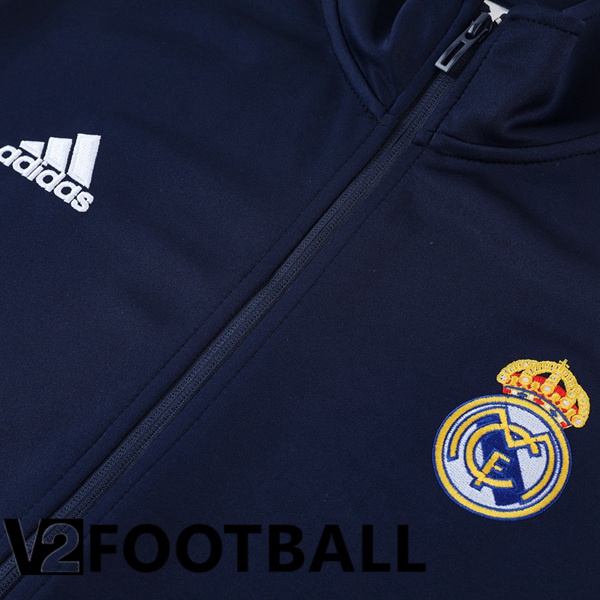 Real Madrid Training Jacket Suit Royal Bluee 2023/2024