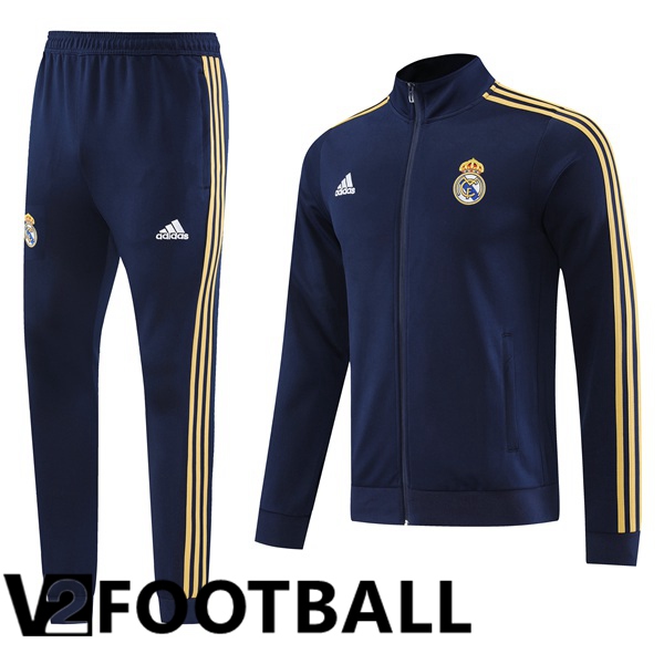 Real Madrid Training Jacket Suit Royal Bluee 2023/2024