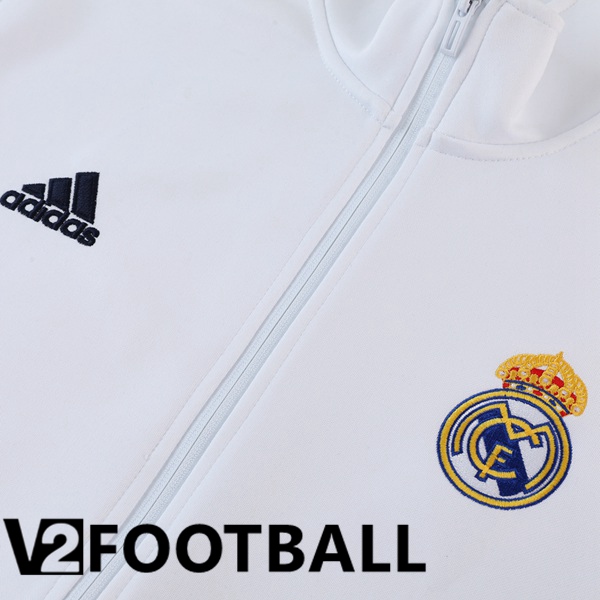 Real Madrid Training Jacket Suit White 2023/2024