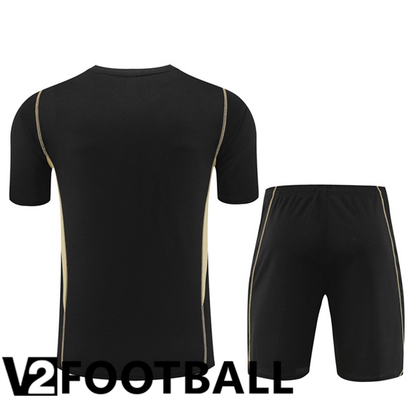 Argentina Training T Shirt + Shorts Black 2023/2024