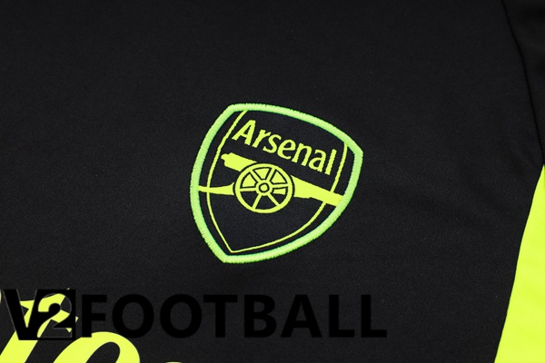 Arsenal Training T Shirt + Shorts Black 2023/2024