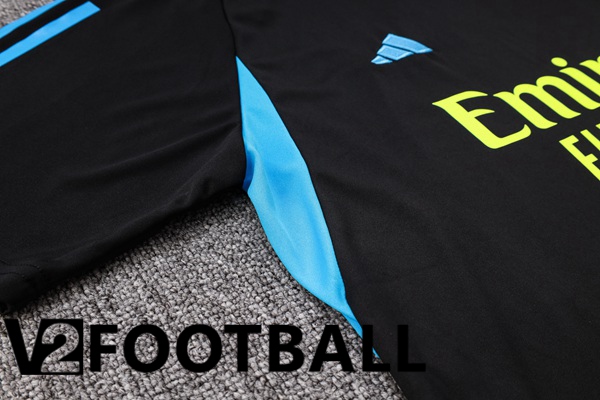 Arsenal Training T Shirt + Shorts Black 2023/2024