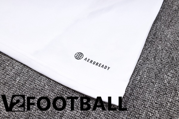 Real Madrid Training T Shirt + Shorts White 2023/2024