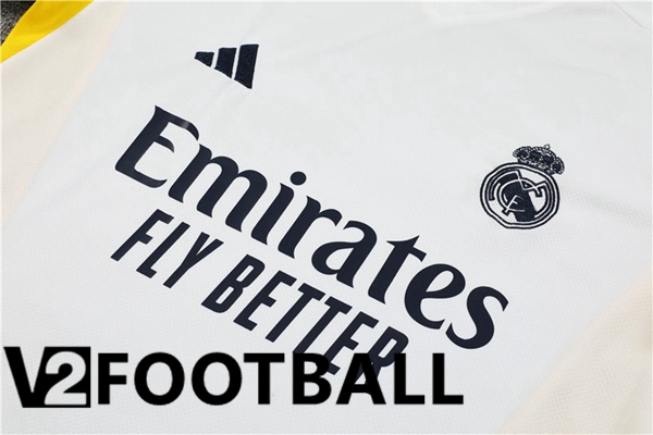 Real Madrid Training T Shirt + Shorts White 2023/2024