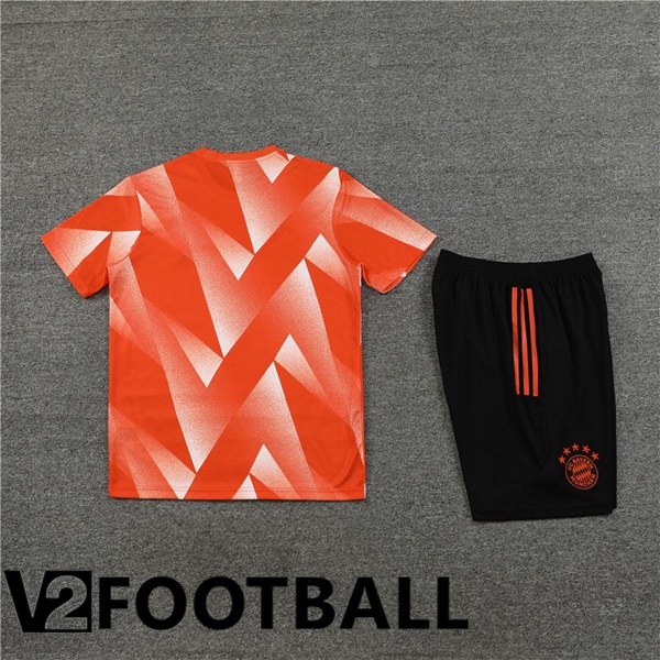 Bayern Munich Training T Shirt + Shorts Orange 2023/2024